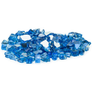 1/2″ Pacific Blue Reflective Fire Glass