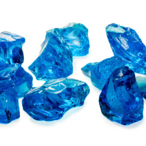 1/2″-1″ Crystal Turquoise Fire Glass